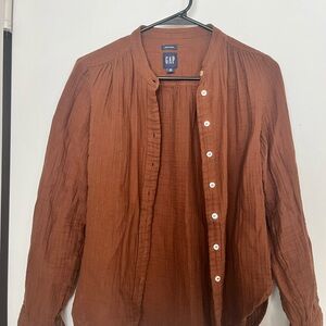 GAP Brown Button Down Shirt